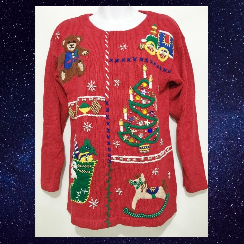 Ugly Christmas Sweater PM Petite Victoria Jones